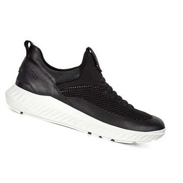 Férfi Ecco St.1 Lite Slip-on Tornacipő Fekete | HU 656UZG